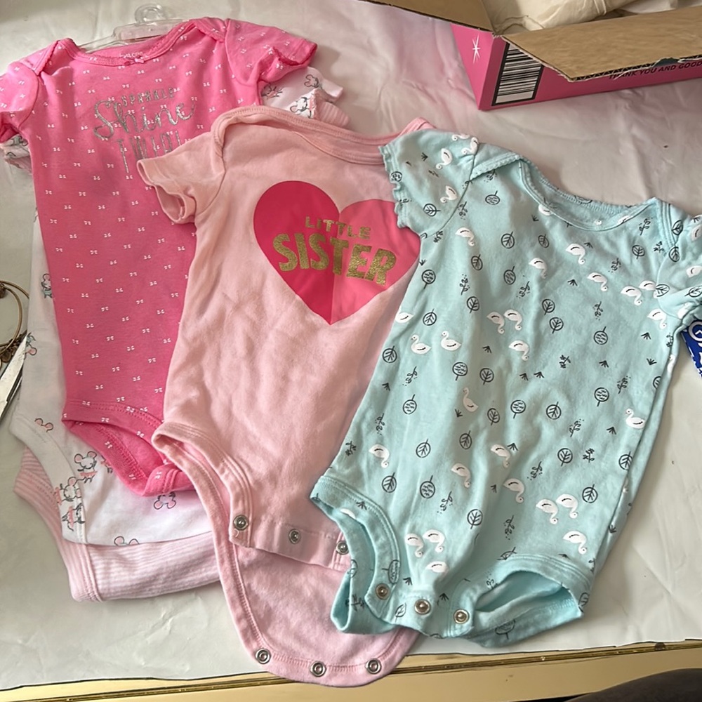 5 Carters Onesies - 12m